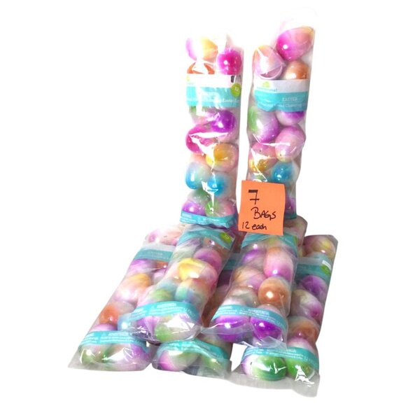Lot of 7 Way to Celebrate Iridescent Mood Changing Easter Eggs 12 Count Each - Picture 1 of 7